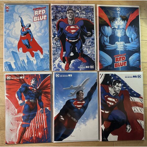 Superman Red and Blue # 1,2,3,4,5,6 COMIC DC 2021 Gary Frank - Picture 1 of 1